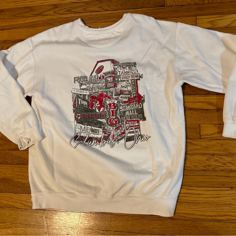 Vintage Ohio State University Buckeyes Crewneck Sweatshirt - Columbus Graphic